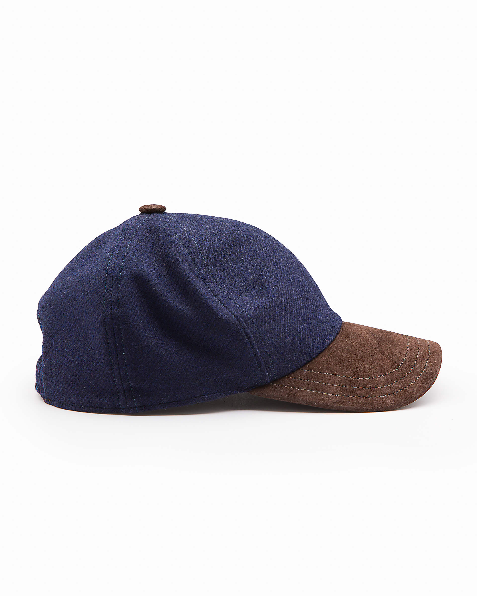 visor Ventura Firenze blue Baseball cap - hat cashmere of Andrea eclipse made water-repellent with
