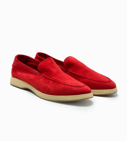 Aq-D-coast-red-suede-sole-pair-alligned